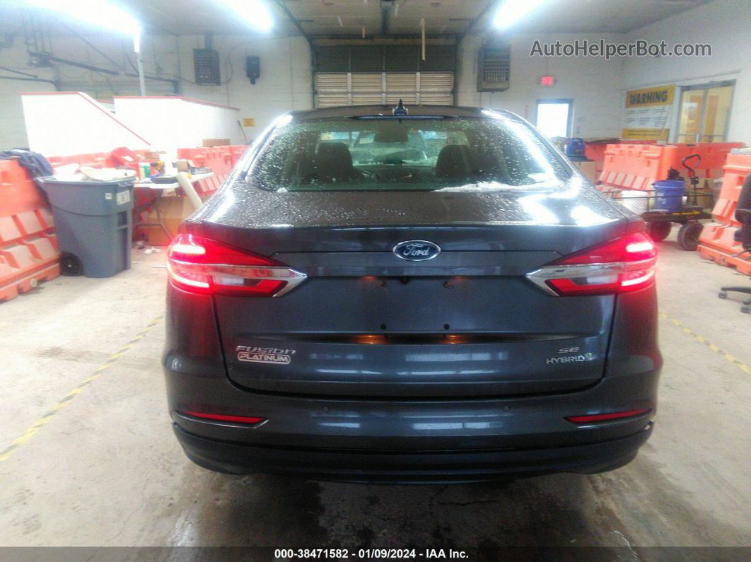 2019 Ford Fusion Hybrid Se Gray vin: 3FA6P0LU8KR192720