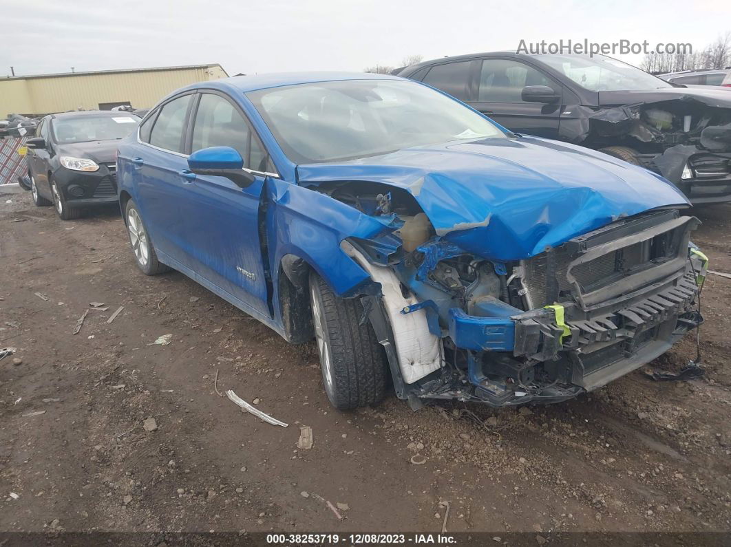 2019 Ford Fusion Hybrid Se Blue vin: 3FA6P0LU8KR197982