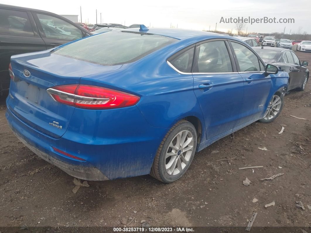 2019 Ford Fusion Hybrid Se Blue vin: 3FA6P0LU8KR197982