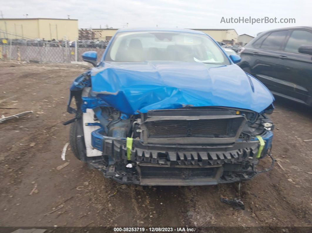 2019 Ford Fusion Hybrid Se Синий vin: 3FA6P0LU8KR197982