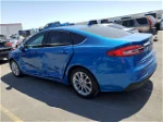 2019 Ford Fusion Se Blue vin: 3FA6P0LU8KR201903