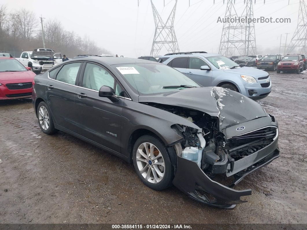 2019 Ford Fusion Hybrid Se Gray vin: 3FA6P0LU8KR212951