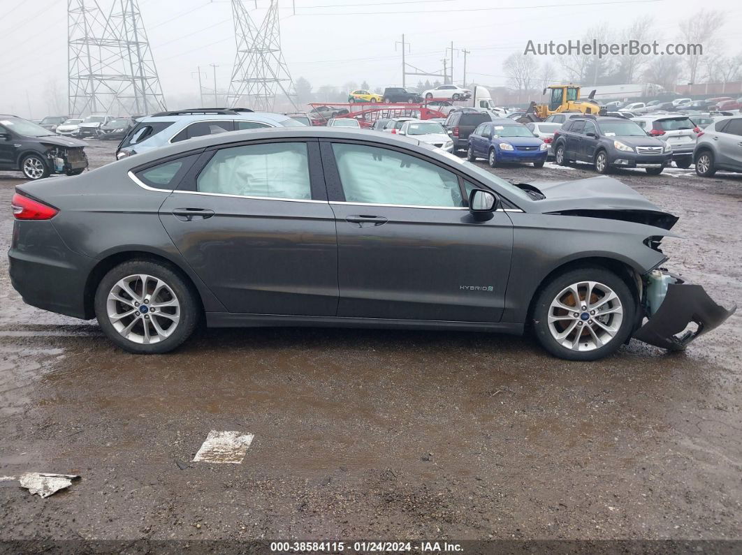 2019 Ford Fusion Hybrid Se Gray vin: 3FA6P0LU8KR212951