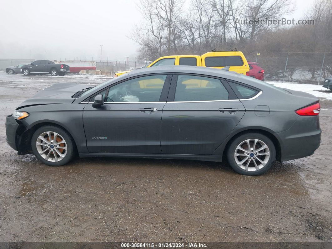 2019 Ford Fusion Hybrid Se Gray vin: 3FA6P0LU8KR212951