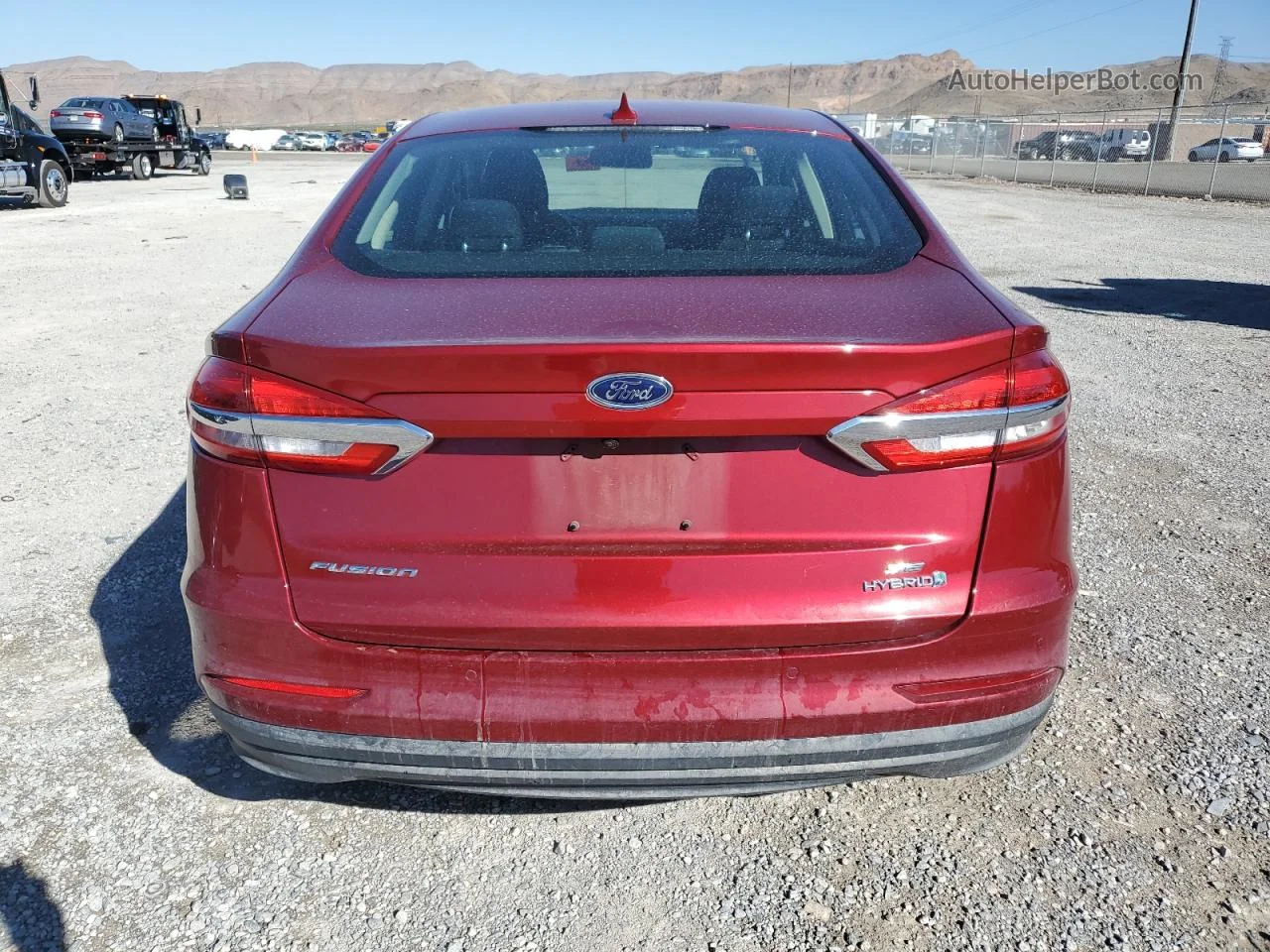 2019 Ford Fusion Se Red vin: 3FA6P0LU8KR220435