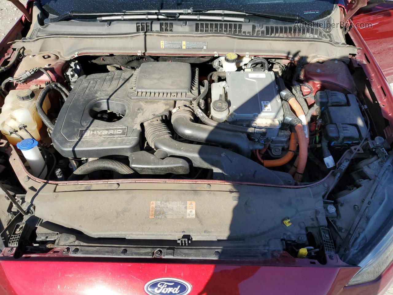 2019 Ford Fusion Se Red vin: 3FA6P0LU8KR220435