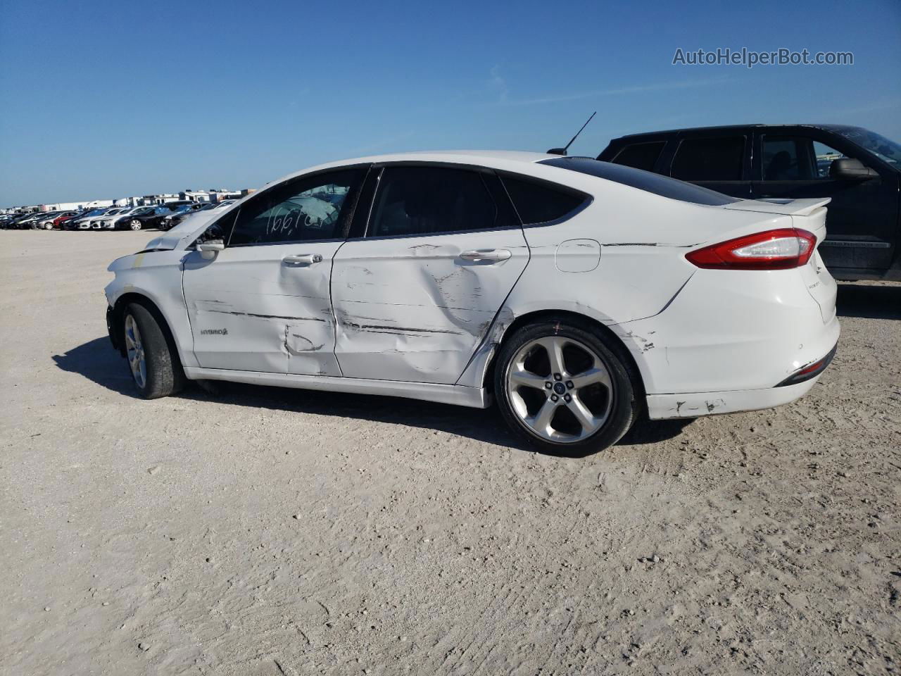 2014 Ford Fusion Se Hybrid Белый vin: 3FA6P0LU9ER198790