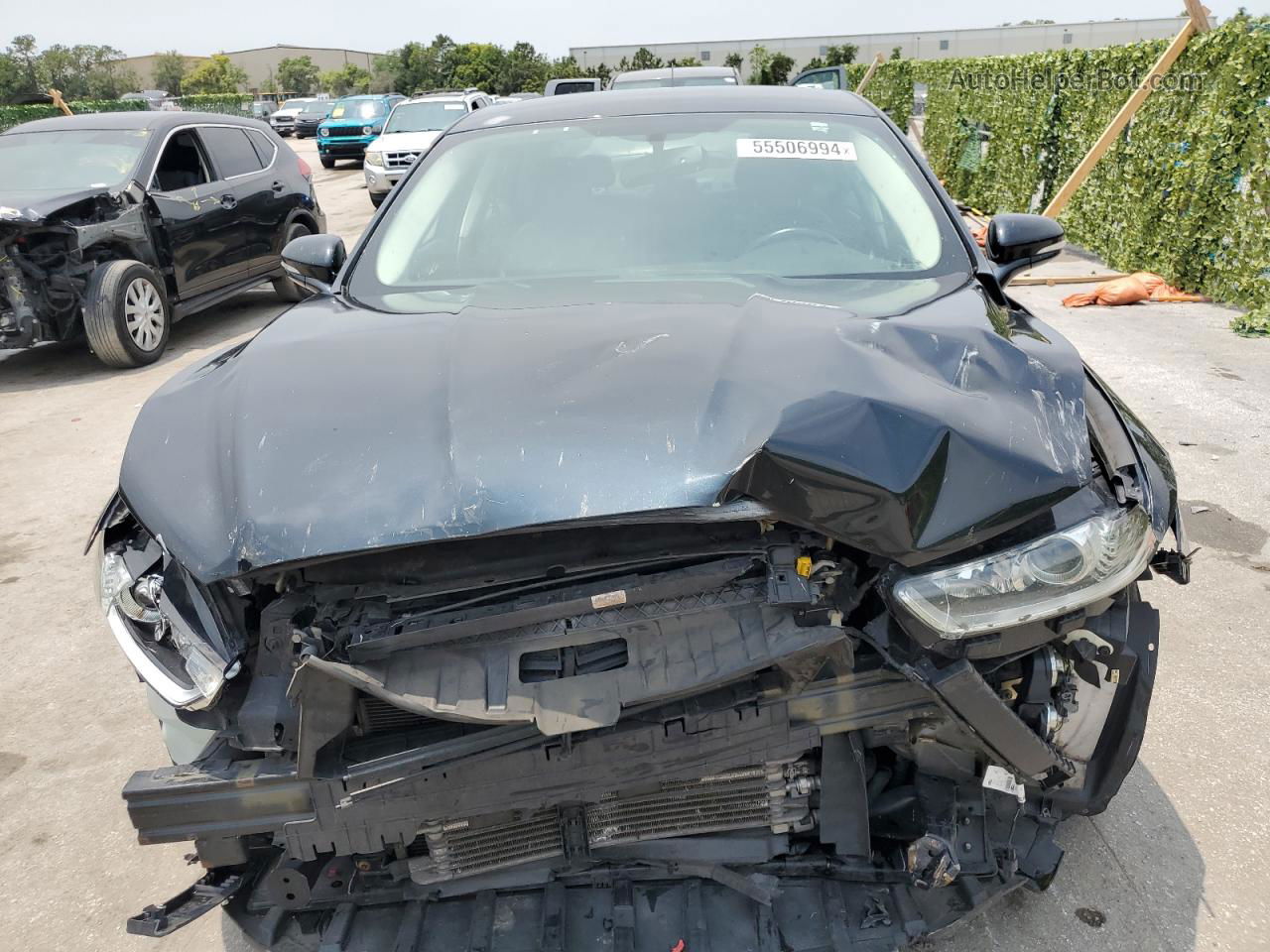 2014 Ford Fusion Se Hybrid Blue vin: 3FA6P0LU9ER208198