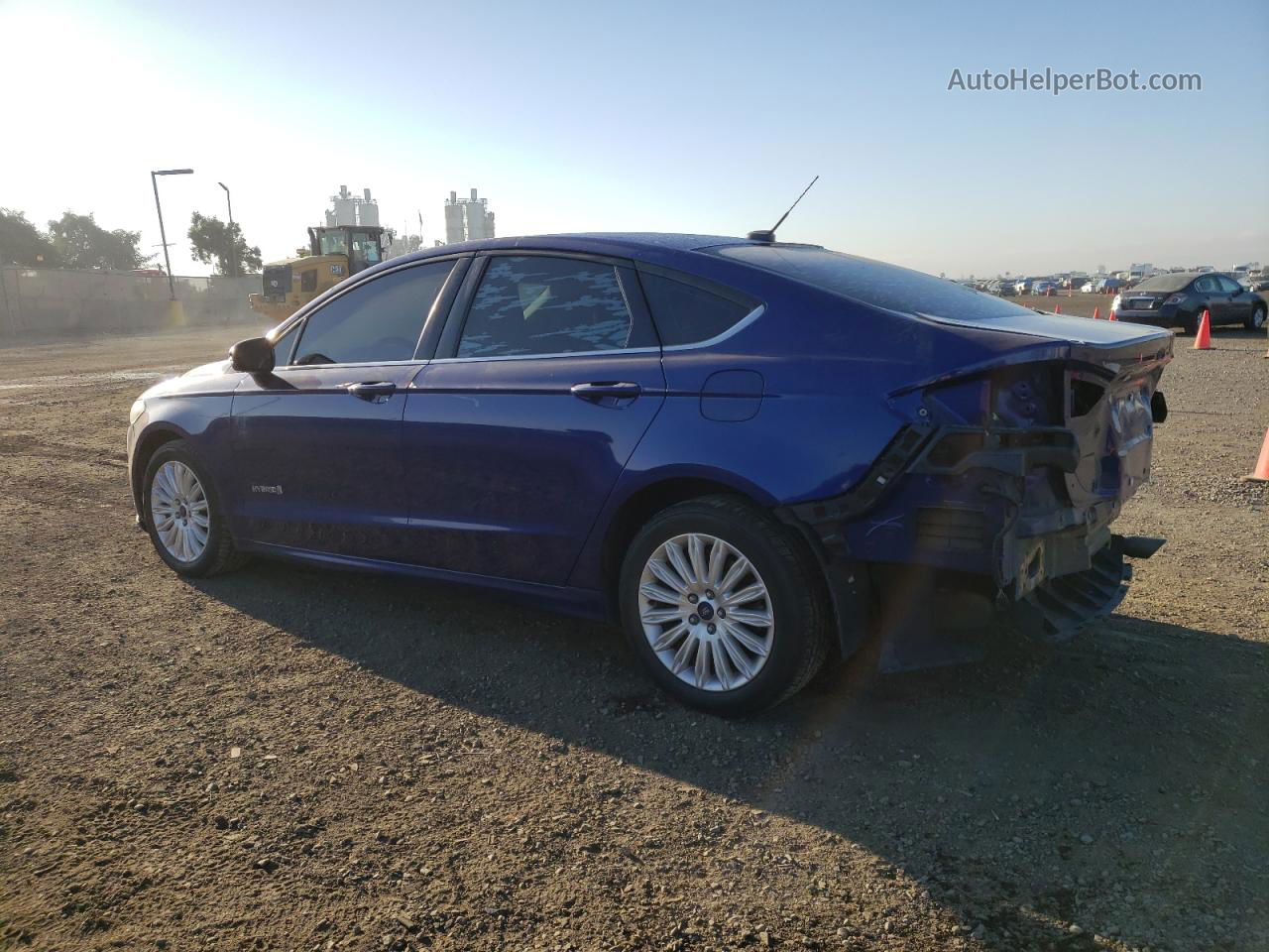 2014 Ford Fusion Se Hybrid Синий vin: 3FA6P0LU9ER347540