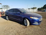 2014 Ford Fusion Se Hybrid Синий vin: 3FA6P0LU9ER347540