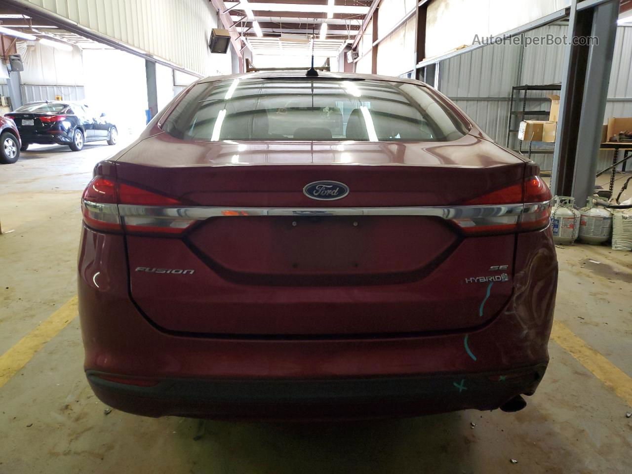 2017 Ford Fusion Se Hybrid Бордовый vin: 3FA6P0LU9HR286274