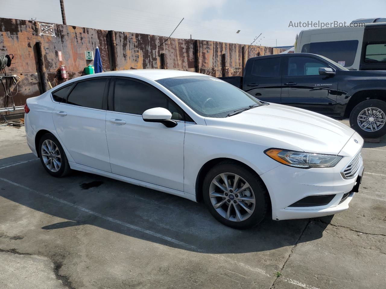 2017 Ford Fusion Se Hybrid White vin: 3FA6P0LU9HR344707