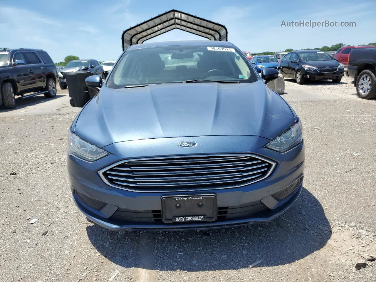 2018 Ford Fusion Se Hybrid Blue vin: 3FA6P0LU9JR138485