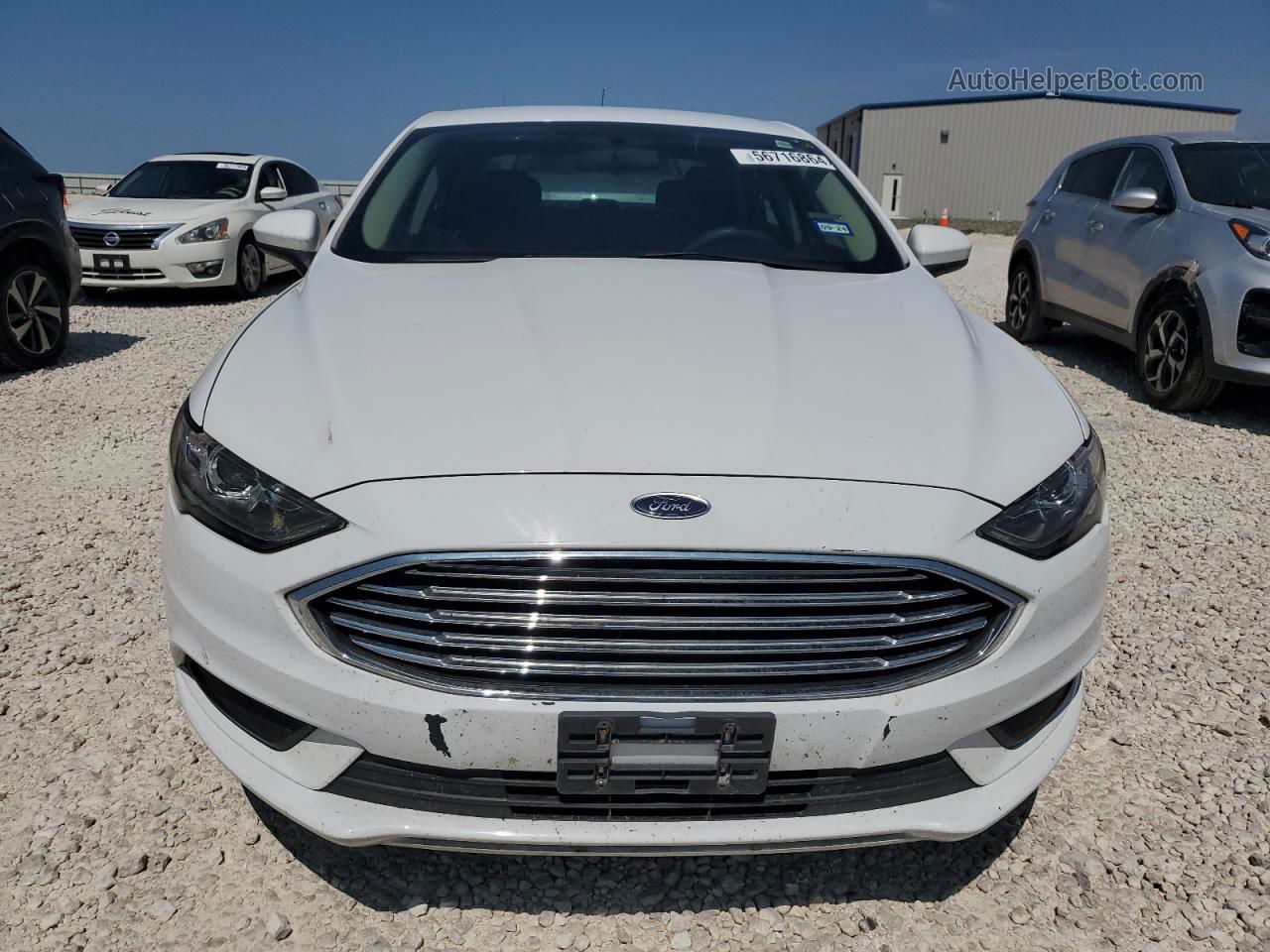 2018 Ford Fusion Se Hybrid White vin: 3FA6P0LU9JR172295