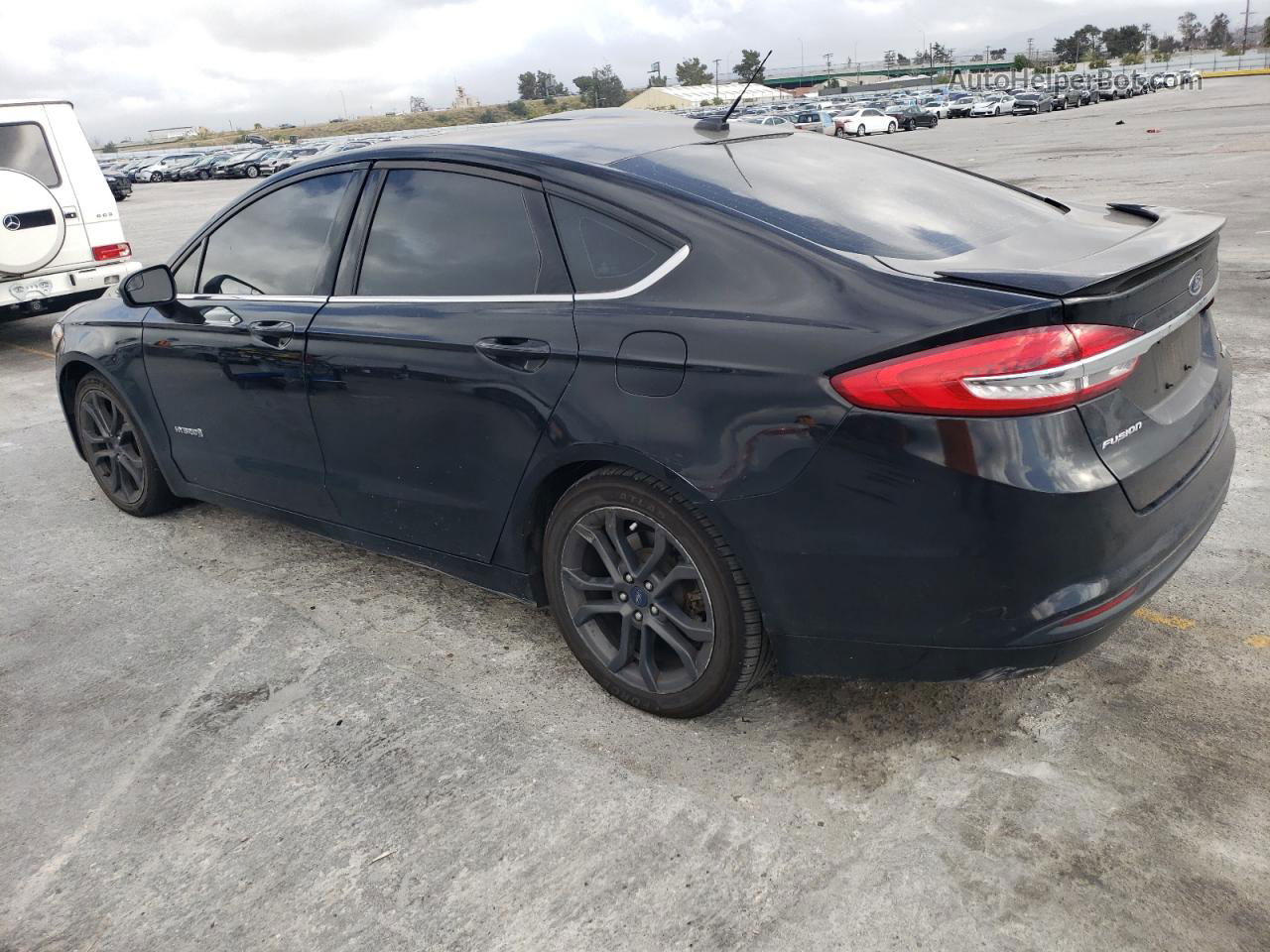 2018 Ford Fusion Se Hybrid Black vin: 3FA6P0LU9JR248498