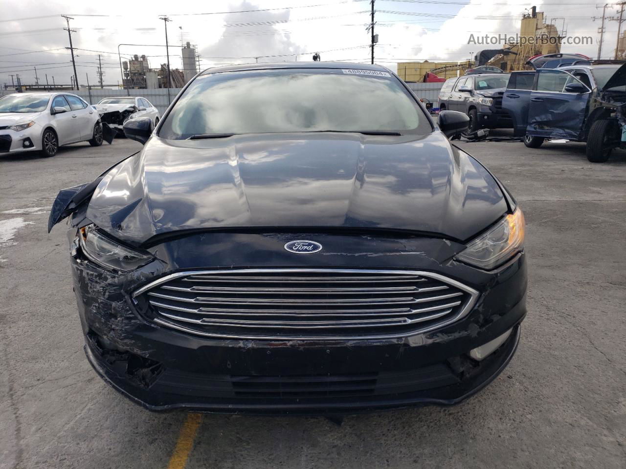 2018 Ford Fusion Se Hybrid Black vin: 3FA6P0LU9JR248498