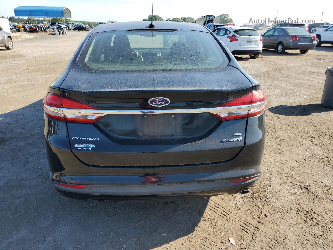 2018 Ford Fusion Se Hybrid Black vin: 3FA6P0LU9JR248937