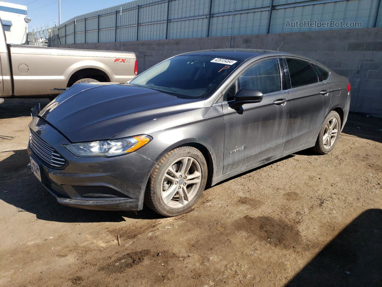 2018 Ford Fusion Se Hybrid Black vin: 3FA6P0LU9JR262286