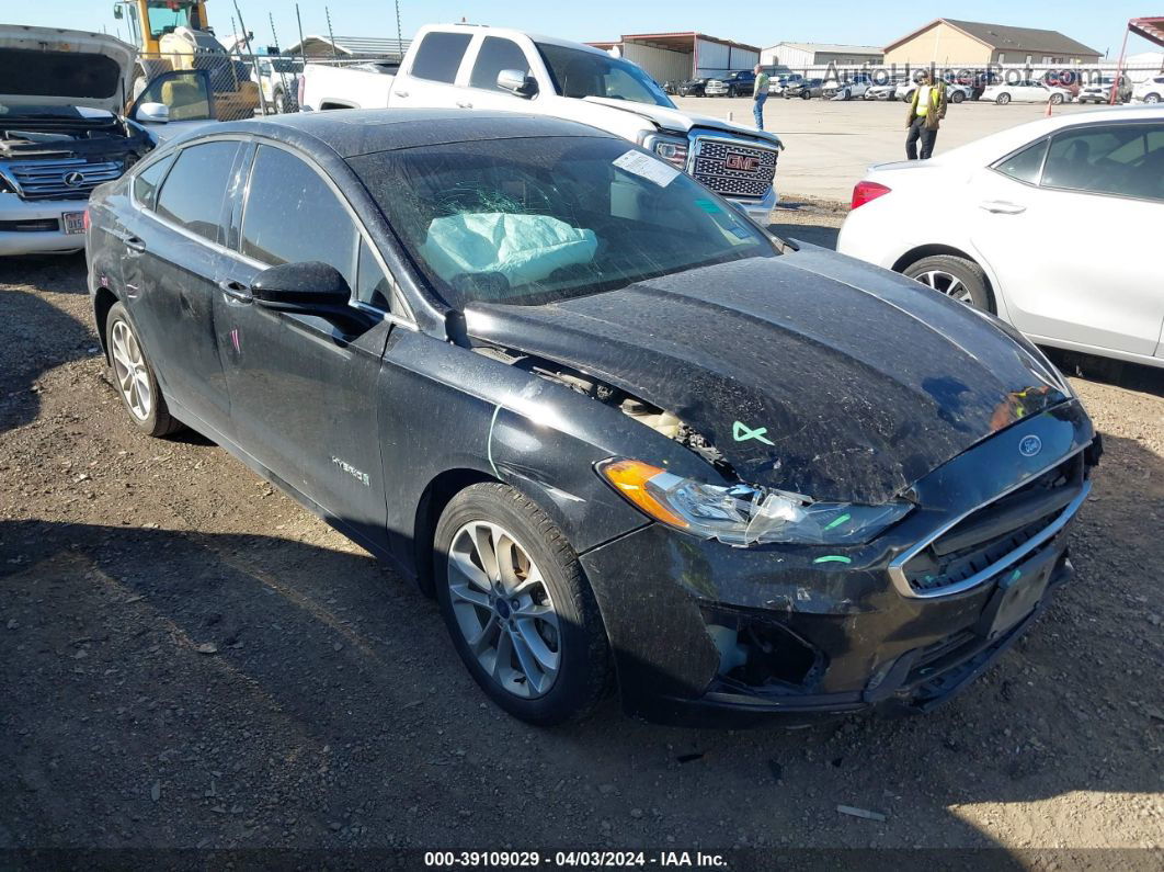 2019 Ford Fusion Hybrid Se Black vin: 3FA6P0LU9KR109022