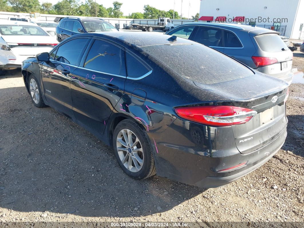 2019 Ford Fusion Hybrid Se Black vin: 3FA6P0LU9KR109022