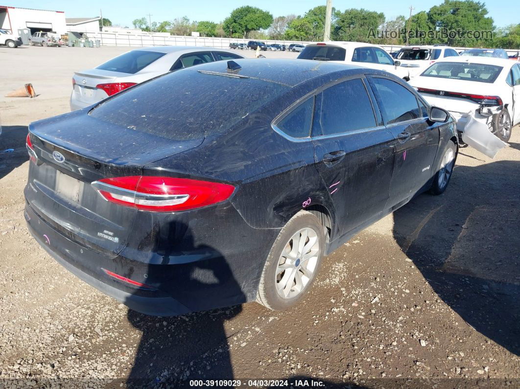 2019 Ford Fusion Hybrid Se Black vin: 3FA6P0LU9KR109022