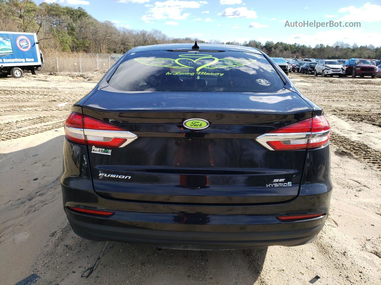 2019 Ford Fusion Se Black vin: 3FA6P0LU9KR112485