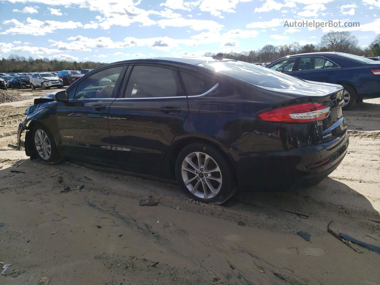 2019 Ford Fusion Se Black vin: 3FA6P0LU9KR112485