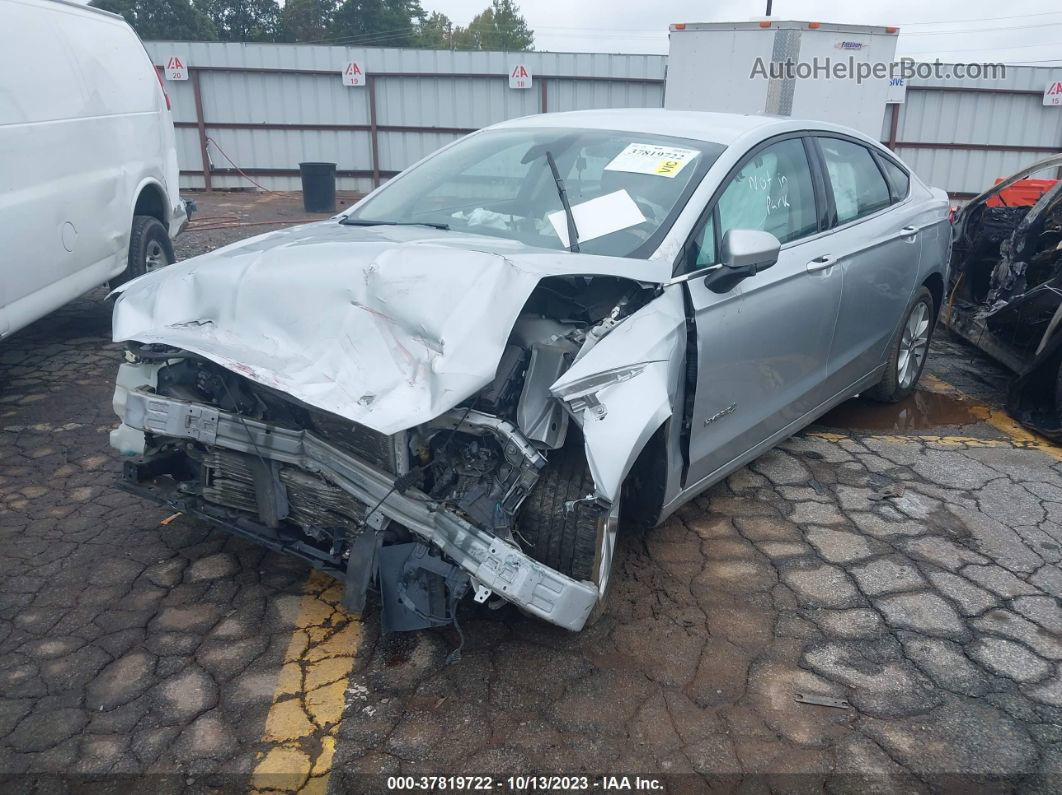 2019 Ford Fusion Hybrid Se Silver vin: 3FA6P0LU9KR118254