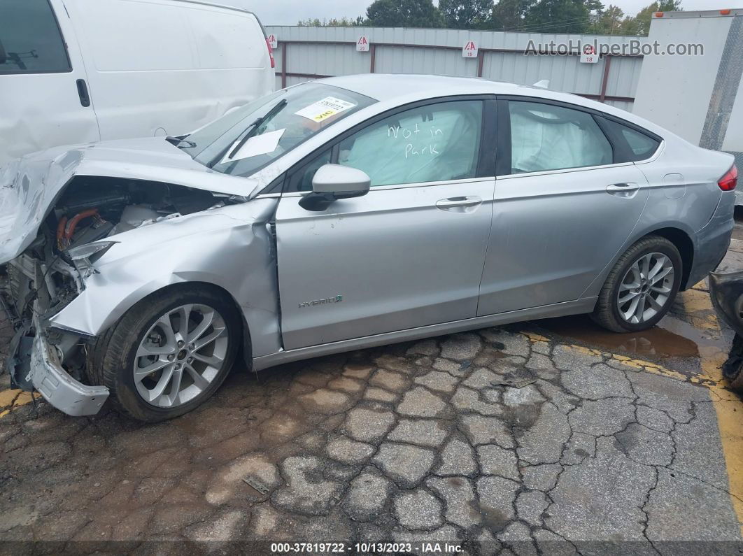 2019 Ford Fusion Hybrid Se Silver vin: 3FA6P0LU9KR118254