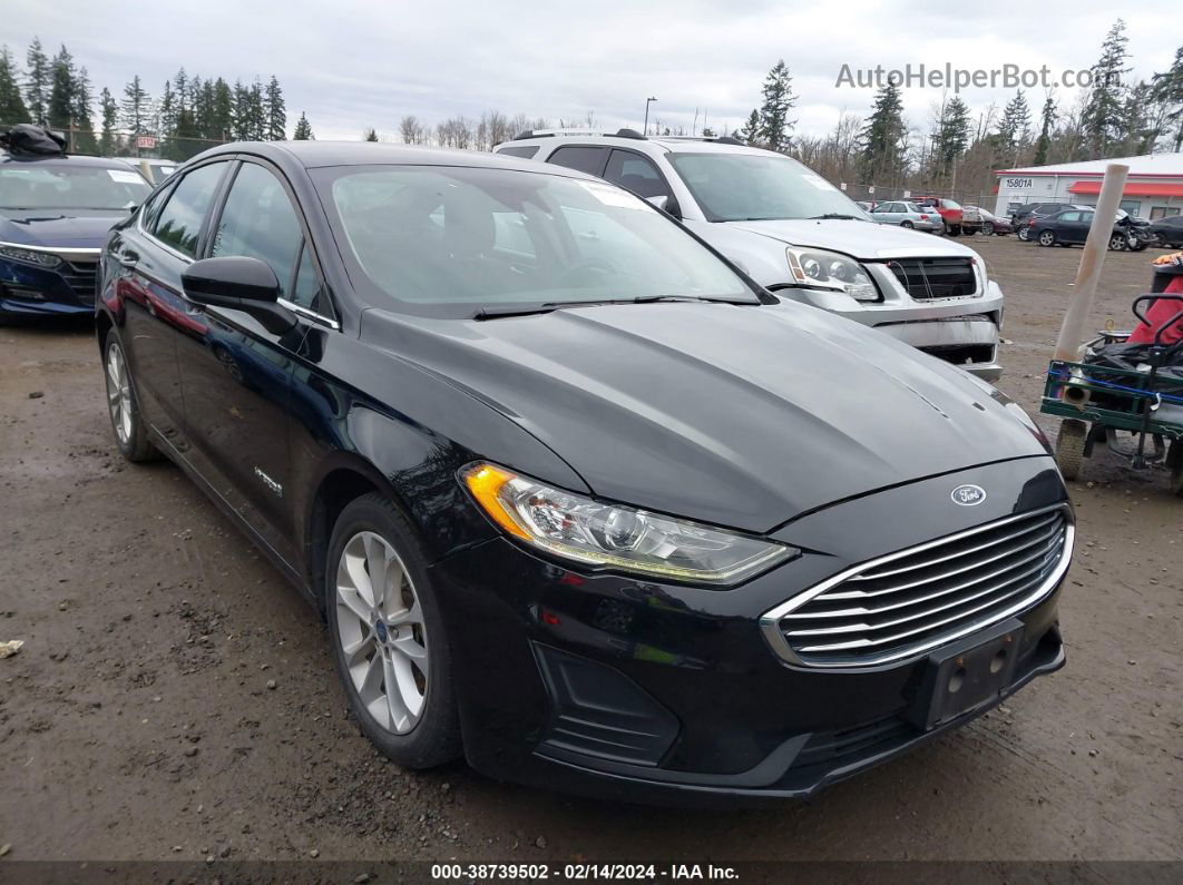 2019 Ford Fusion Hybrid Se Black vin: 3FA6P0LU9KR136303