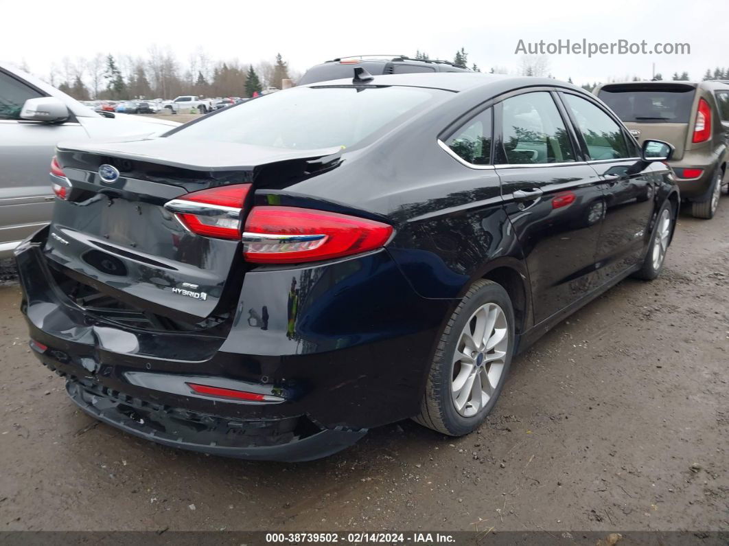 2019 Ford Fusion Hybrid Se Black vin: 3FA6P0LU9KR136303