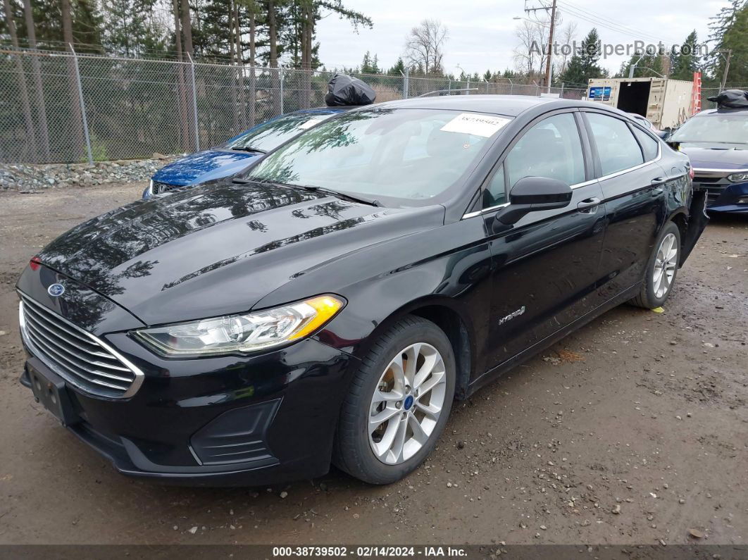 2019 Ford Fusion Hybrid Se Black vin: 3FA6P0LU9KR136303