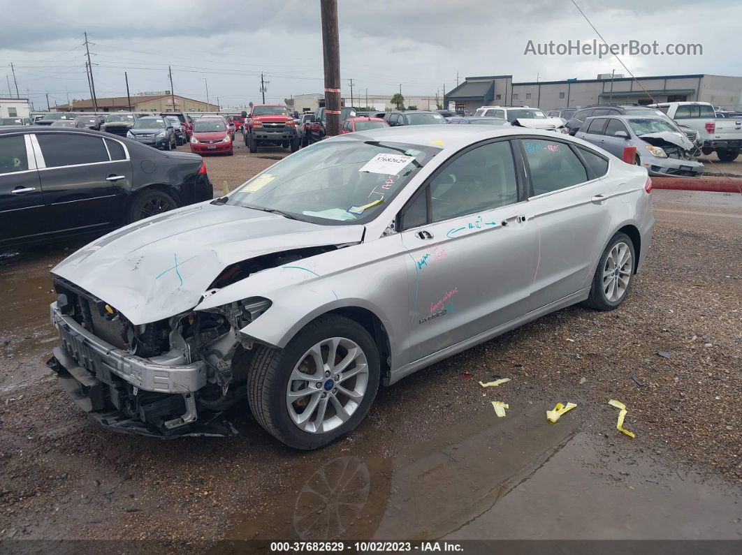 2019 Ford Fusion Hybrid Se Silver vin: 3FA6P0LU9KR141386