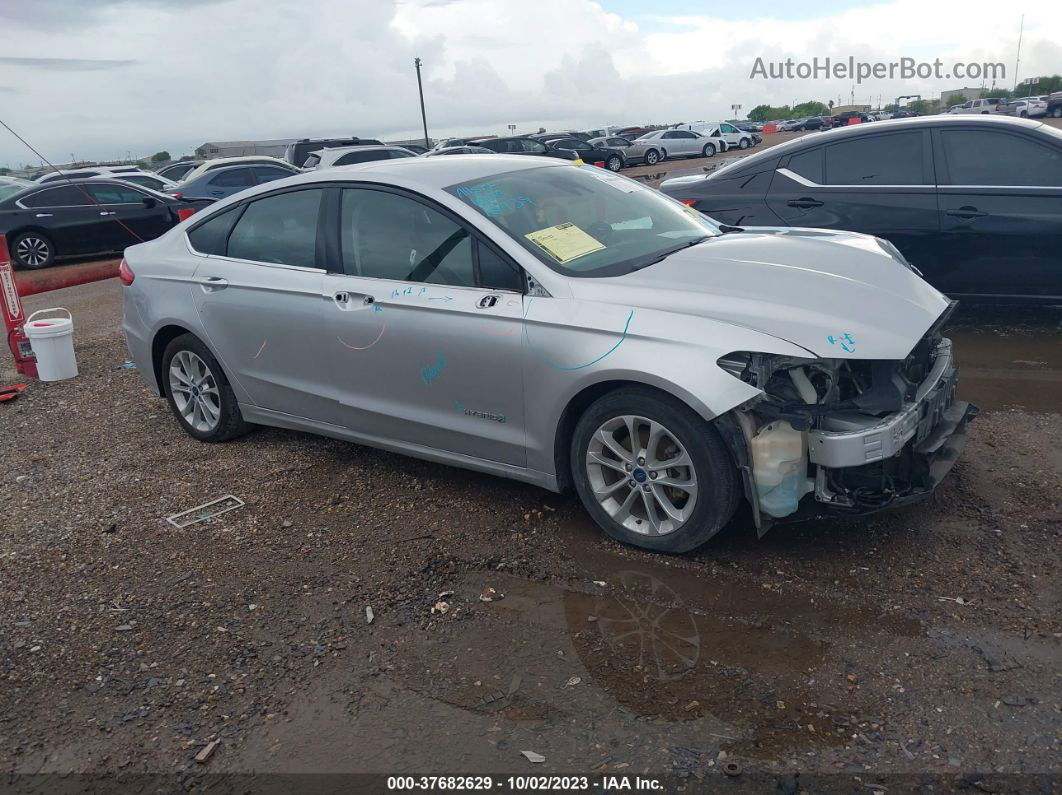 2019 Ford Fusion Hybrid Se Silver vin: 3FA6P0LU9KR141386