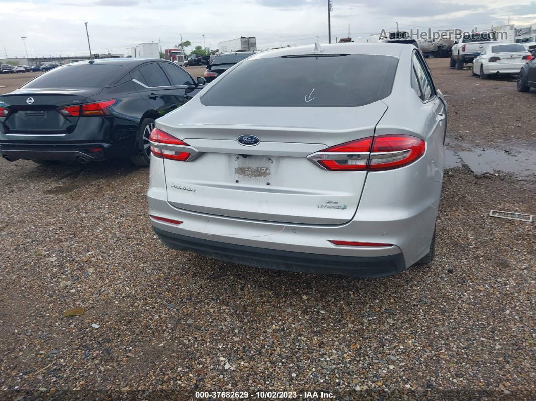 2019 Ford Fusion Hybrid Se Silver vin: 3FA6P0LU9KR141386