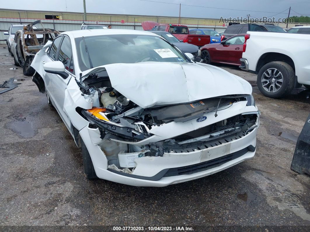 2019 Ford Fusion Hybrid Se White vin: 3FA6P0LU9KR185422