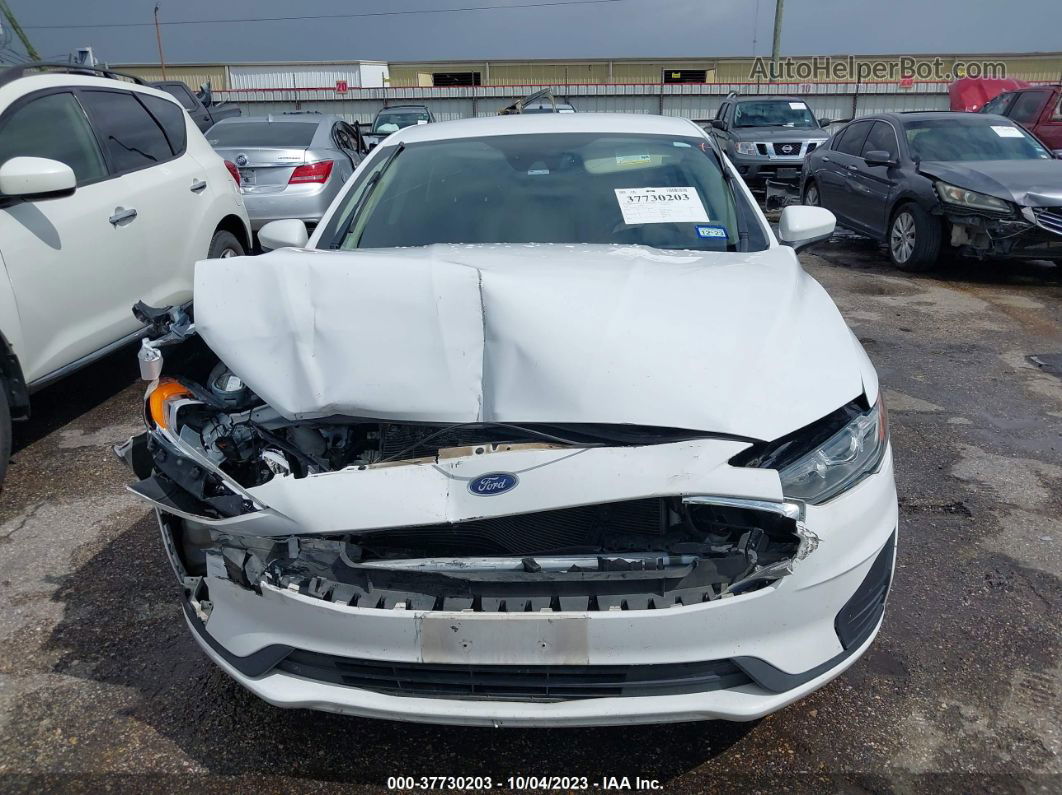 2019 Ford Fusion Hybrid Se White vin: 3FA6P0LU9KR185422