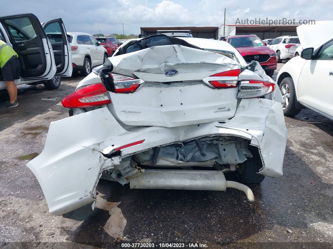 2019 Ford Fusion Hybrid Se White vin: 3FA6P0LU9KR185422