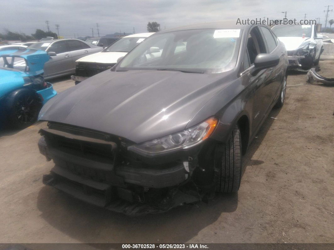 2019 Ford Fusion Hybrid Se Gray vin: 3FA6P0LU9KR205393