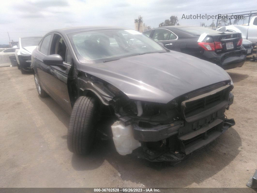 2019 Ford Fusion Hybrid Se Gray vin: 3FA6P0LU9KR205393