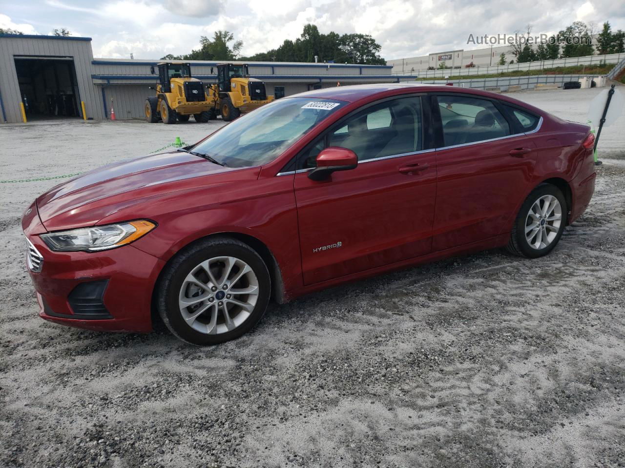 2019 Ford Fusion Se Красный vin: 3FA6P0LU9KR224851