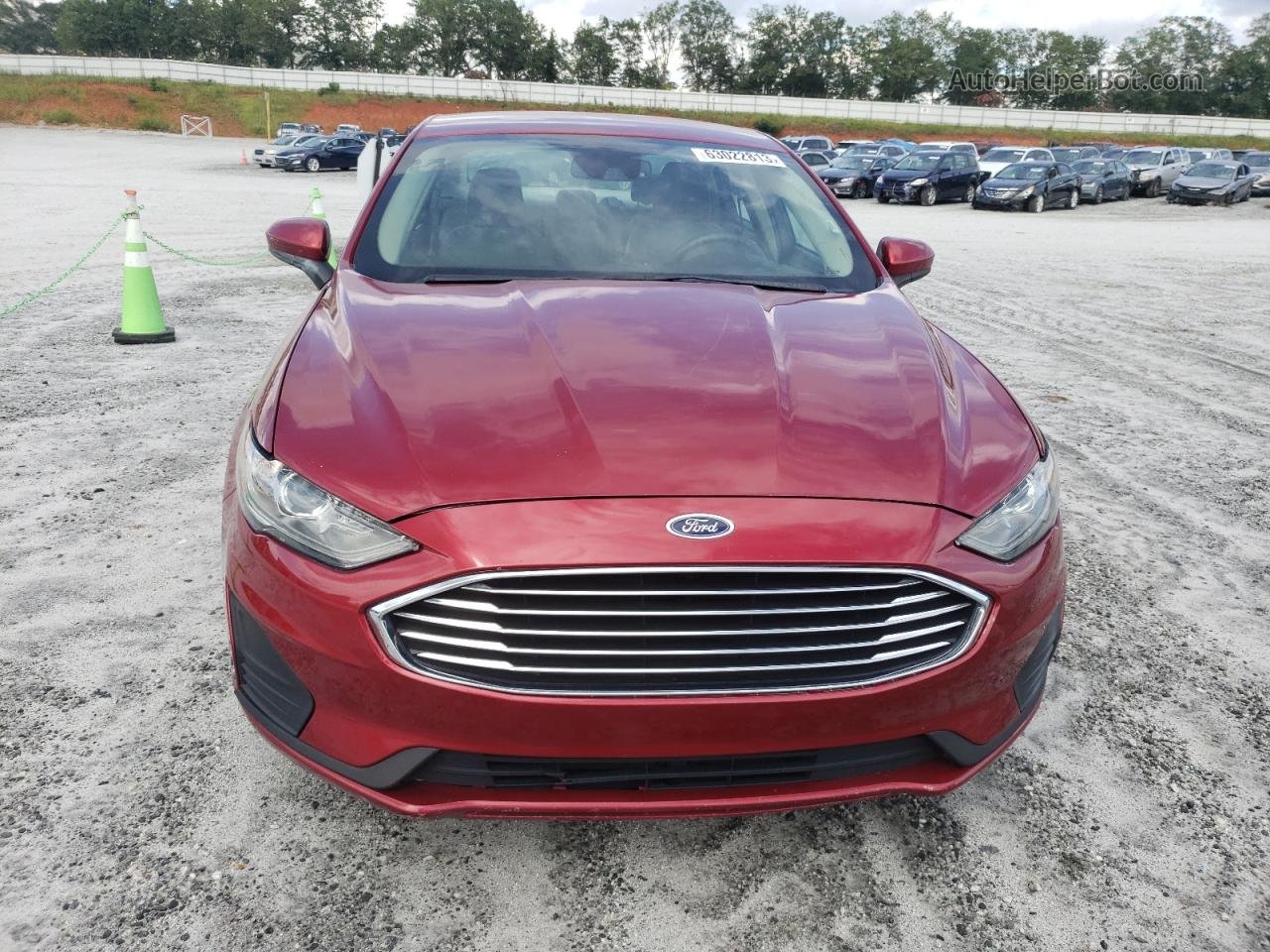 2019 Ford Fusion Se Red vin: 3FA6P0LU9KR224851