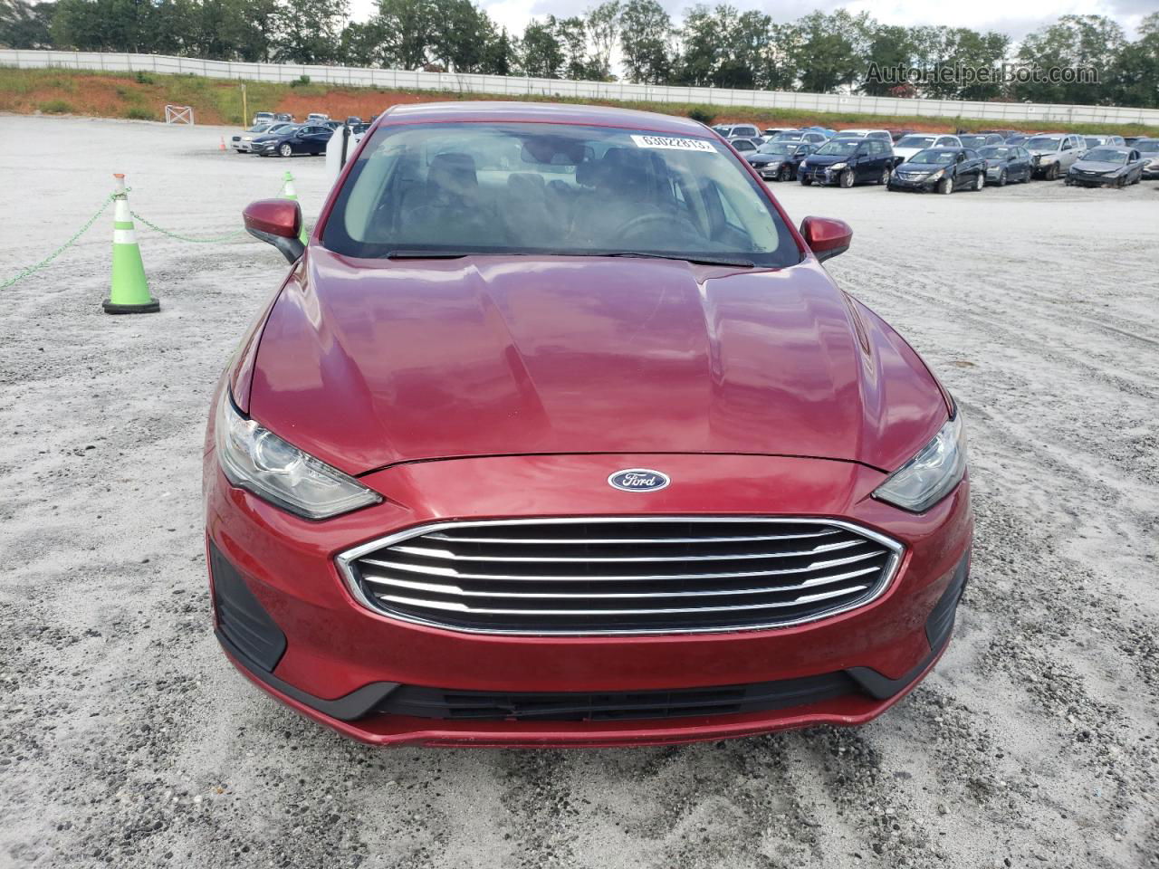 2019 Ford Fusion Se Красный vin: 3FA6P0LU9KR224851