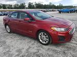 2019 Ford Fusion Se Red vin: 3FA6P0LU9KR224851