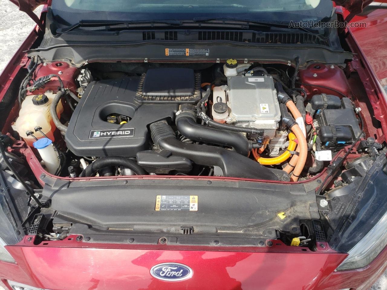 2019 Ford Fusion Se Red vin: 3FA6P0LU9KR224851