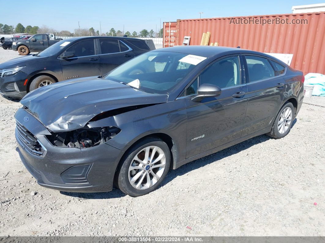 2019 Ford Fusion Hybrid Se Gray vin: 3FA6P0LU9KR261804