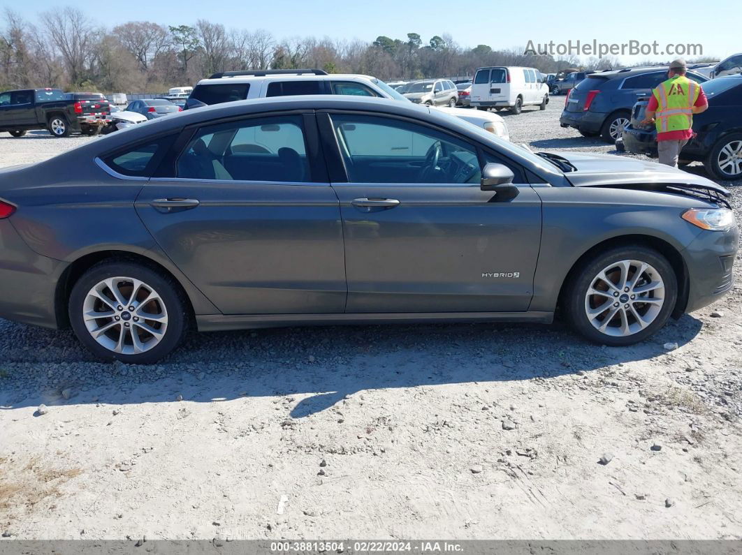 2019 Ford Fusion Hybrid Se Gray vin: 3FA6P0LU9KR261804