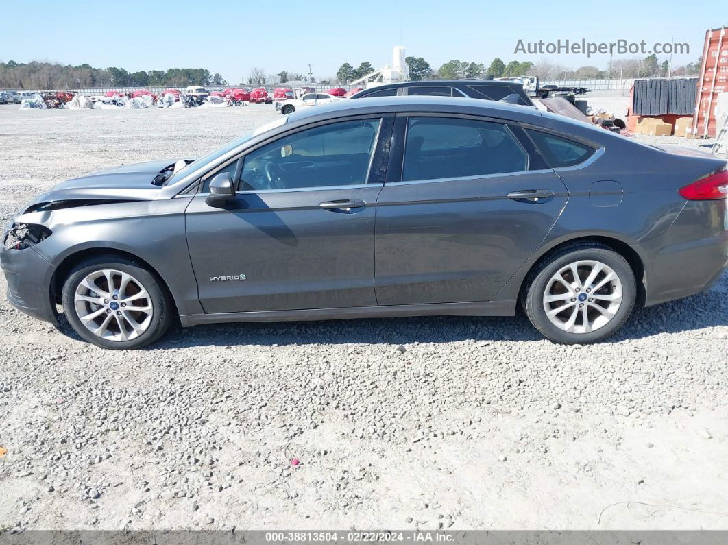 2019 Ford Fusion Hybrid Se Gray vin: 3FA6P0LU9KR261804