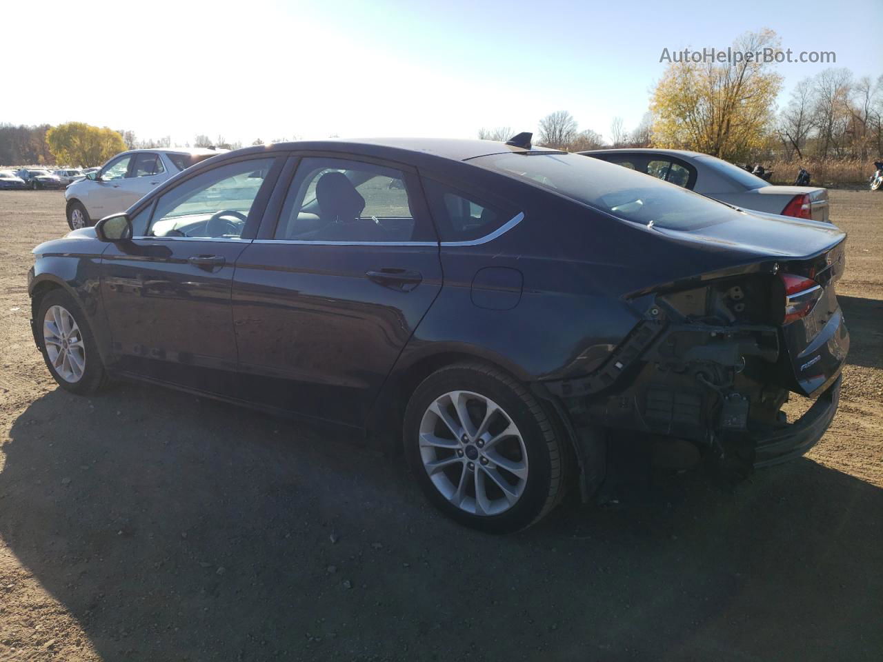 2020 Ford Fusion Se Blue vin: 3FA6P0LU9LR163518