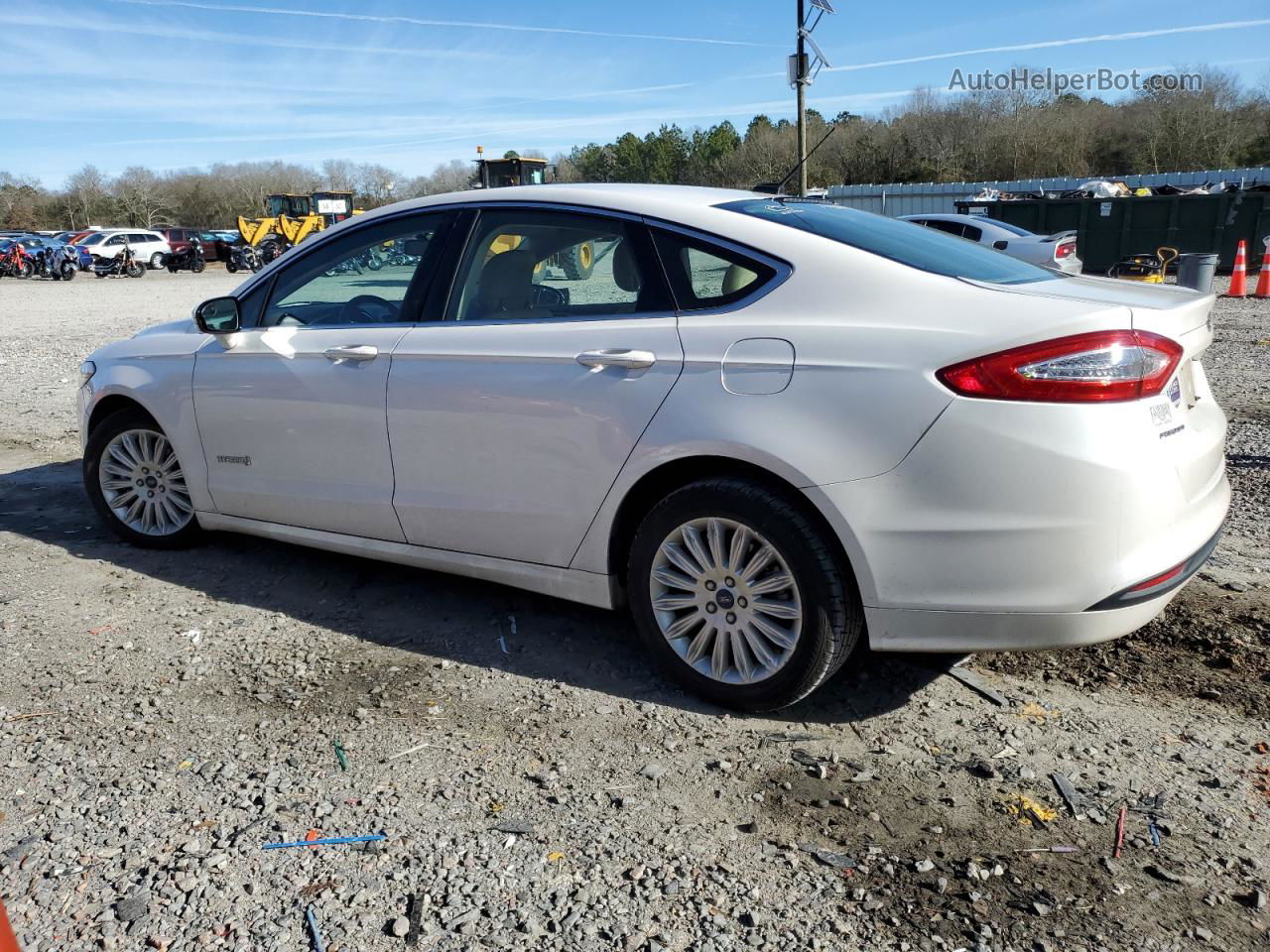 2013 Ford Fusion Se Hybrid White vin: 3FA6P0LUXDR382120